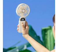Nordara Mini Handheld Fan Portable Fold Desk Cooler Cooling USB in White Nordara White