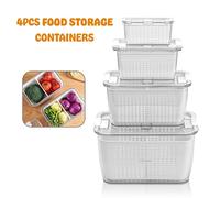 Nordara Multipurpose Fridge Organiser Refrigerator Storage Box in White | Size: 0.6m2 Nordara White 0.6m2