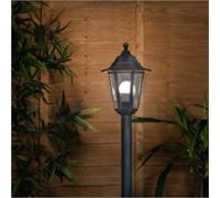 Nordara No Add Led Bulb Traditional Vintage LED Garden Lamp Post Lantern in Black Nordara Black