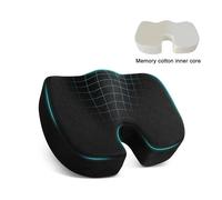 Nordara NonSlip Travel Gel Memory Foam Seat Cushion, Tailbone Support for Car in Black | Size: 120 cm x 150 cm Nordara Black 120 cm x 150 cm