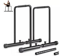 Nordara Parallel Dip Bars Parallettes for Home Gym Calisthenics Workout in Black Nordara Black