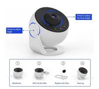 Nordara Planetarium Starry Sky Projector Night Light in White Nordara White