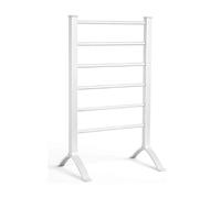 Nordara Portable Aluminium Electric Towel Rail Warmer with 6 Heated Bars in White Nordara White