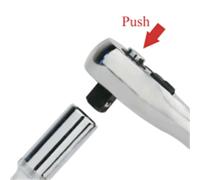 Nordara Professional 3/8" Drive Ratchet Handle Reversible Socket Wrench UK in Silver Nordara Silver