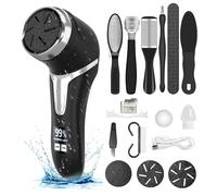 Nordara Rechargeable Waterproof Electric Foot File Pedicure Set in Black Nordara Black