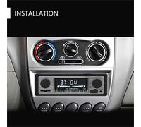 Nordara Retro Car Bluetooth FM Radio in Black | Size: 100 cm x 15 cm Nordara Black 100 cm x 15 cm