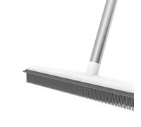 Nordara Rubber Broom Squeegee Long Handle Pet Hair Remover in Grey Nordara Grey
