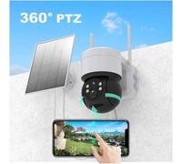 Nordara Security Camera PTZ WiFi IP Solar Powered Energy CCTV Nordara Multicolor
