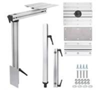 Nordara Silver-Adjustable RV Table Leg in Silver | Size: 100 cm Nordara Silver 100 cm