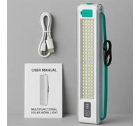 Nordara Solar LED Work Light USB-C Rechargeable Portable Camping Lamp in White Nordara White