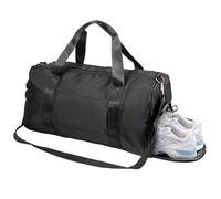 Nordara Sports Gym Duffle Bag for Men Women Travel Training in Black Nordara Black One Size