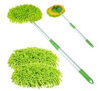 Nordara Telescopic Car Cleaning Brush Microfiber Mop Kit 2 Mittens Nordara Multicolor