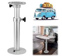 Nordara Telescopic Table Leg Campervan Caravan Motorhome Pedestal in Silver Nordara Silver