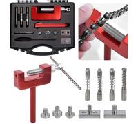 Nordara Universal Bike Chain Tool, Motorcycle Breaker Splitter Riveter Kit in Red Nordara Red