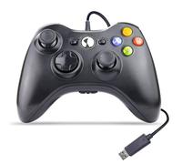 Nordara USB Wired Controller for Xbox 360 & PC Windows (UK) in Black Nordara Black