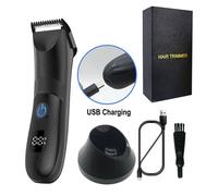Nordara Waterproof Electric Body Shaver, Men’S Hair Ball Trimmer In Black Black