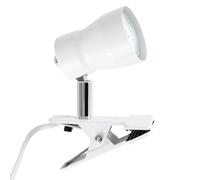 Nordara White Clip On Adjustable Desk Lamp 10CM Office Task Light Nordara White