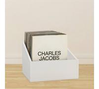 Nordara White Modern Vinyl Record Storage Box LP Holder for 12" Records Nordara White