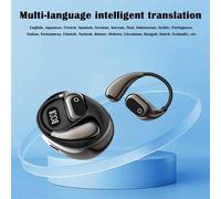 Nordara Wireless AI Translation Earbuds Real Time Smart Translation Earphones in Black Nordara Black