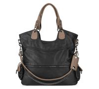 Nordara Women's Women Genuine Leather Handbag in Black | Size: 0.6m2 Nordara Black 0.6m2