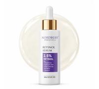 NORDBURY 2.5% Retinol Serum - Anti Ageing Hyaluronic Acid & Ceramide - 60ml | Vitamin E, Organic Aloe Vera, smooth fine lines, reduce wrinkles, improve texture, skin renewal active night day, face neck