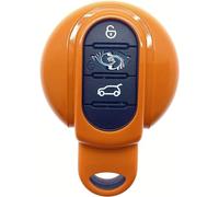 Nordecco Gloss Hard Plastic ABS Case Fits For Mini 2014-20 Hatch Cabrio Coupe Country Man PaceMan ClubMan F54 F55 56 57 60 R60 61 Smart Key (Orange Case)
