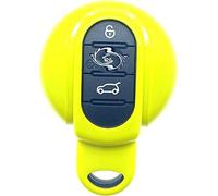Nordecco Gloss Hard Plastic ABS Case Fits For Mini 2014-20 Hatch Cabrio Coupe Country Man PaceMan ClubMan F54 F55 56 57 60 R60 61 Smart Key (Yellow Case)