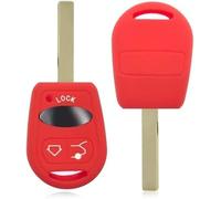 Nordecco Silicone Key Fob Protective Cover Fits Land Range Rover Vogue 2002-2008 L322 3Button (Red)