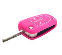 Nordecco - SILICONE KEY FOB PROTECTOR CASE FIT FOR OPEL VAUXHALL 2/3 BUTTON FLIP KEY FOB CORSA SRI ASTRA VECTRA MERIVA ZAFIRA (Hot Pink)