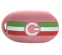 NORDECCO Silicone Star Glaze Glitter Italy Flag Key Fob Protective Cover Fits For Fiat 500e Electric 2022 and Above (Pink)