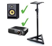 Nordell' Premium Floor Speaker Stand (Single) for Studio Monitors and Hi-Fi Loudspeakers - Create Truer Mixes with Optimum Loudspeaker/Monitor Height and Positioning with Rotating Plate for Speakers