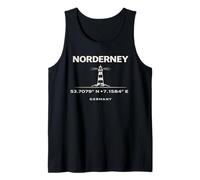 Norderney Germany Lighthouse Coordinates North Sea Tank Top