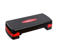 NORDFIT Adjustable Aerobic Exercise Step 2 Levels, 10cm and 15cm height, Stepper for Fitness, Pilates, Aerobics & Home Gym, Non Slip Step Platform Board Workout Equipment