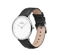 Nordgreen Scandinavian Design Watch - Analog Quartz, Silver/Gold, Interchangeable Leather/Mesh Straps, Stylish Wristwatch, Unisex, Water Resistant, Fashionable Timepiece, Modern, Model Native