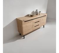 Nordi Sideboard 160cm Abakus Direct Light Oak One Size