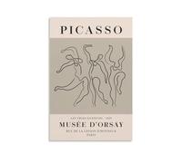 Nordic Abstract Pablo Picasso The Three Dancers Posters Canvas Wall Art Prints Poster Photo Picture Painting Posters Room Decor 08x12inch(20x30cm)
