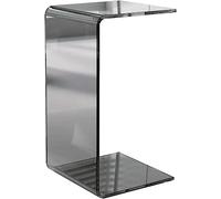 Nordic Acrylic C-Shaped End Table - Minimalist Clear Rectangular Side Table for Small Spaces, Light Luxury Living Room Snack Table (30x30x60cm, Color: C)