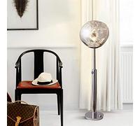 Nordic Acrylic Lava Shape Design Floor Lamp Modern Standing Lighting Fixture Plug-in Creative Standing Lamp Height Adjustable for Living Room Bedroom Hotel Villa Art Decor (Chrome) 87(Chrome)