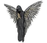 Nordic Angel Wings Figure Sculpture, Resin Kneeling Statue Ornaments for Home Decor, Emotional Art Decoration for Office, Entryway, Bookshelf, or Minimalist Interior Display Scene