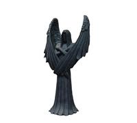Nordic Angel Wings Figure Sculpture, Resin Kneeling Statue Ornaments for Home Decor, Emotional Art Decoration for Office, Entryway, Bookshelf, or Minimalist Interior Display Scene