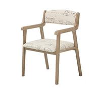 Nordic Armchair with Wooden Frame, Imitation Leather Upholstery - Perfect for Dining Room, Kitchen, Office, Conference Room, Balcony, and Terrace