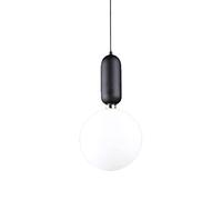 Nordic Bar Office Led Glass Light Modern Minimalist Bedroom Bedside Single Head Exclamation Mark Chandelier Study Dining Room Bar Kitchen Island Drop Light/D/D25 Cm/9.8 Inches
