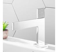 Nordic Bathroom Full Copper Basin Waterfall Faucet hot and Cold washbasin wash Basin Under The Counter Basin Toilet Pole, Silver