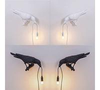 Nordic Bird Wall Lamp - Creative Resin Animal Night Light for Foyer, Bedroom, Bedside, Corridor & Aisle Decor - Unique Sconce Lighting for Home Ambiance
