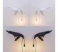 Nordic Bird Wall Lamp - Creative Resin Sconce, Animal Night Light for Bedroom, Foyer, Parlor, Bedside, Desk, Corridor, Aisle - Unique Home Decor Accent