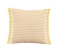 Nordic Bohemian Lumbar Throw Pillow for Case Striped Woven Crochet Knitted Fringe Tassels Farmhouse Decorative Cushion C