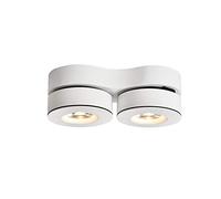 Nordic Bright Double Head 12W COB Spotlights No Strobe Energy Saving 220° Rotatable Ceiling Downlights Commercial Market Aisle Indoor Lighting Panel Lights Fittings