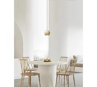 Nordic Cave Stone Chandelier Yellow Travertine Pendant Light for Dining Room Kitchen Bedroom Bedside Decoration lamp(Style A,Warm)