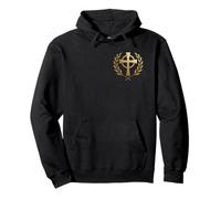 Nordic Celtic Cross - Irish Christian Pullover Hoodie