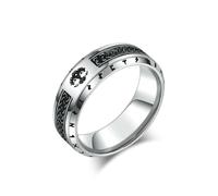 Nordic Celtic Tree of Life, Rune Rune, Viking Ring, Men's Stainless Steel Retro Handmade Jewelry